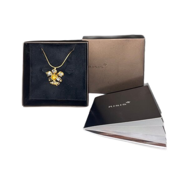 RISIS 14K Gold-Filled Orchid Pin & Necklace – NIB – $150 Retail​ - Picture 3 of 6